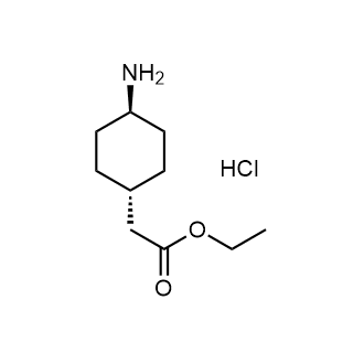 Ethyl 2-(trans-4-aminocyclohexyl)acetate hydrochloride 化学構造