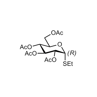 Ethyl 2,3,4,6-tetra-O-acetyl-1-thio-α-D-glucopyranoside Chemical Structure