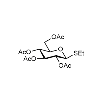 Ethyl 2,3,4,6-tetra-O-acetyl-1-thio-β-D-glucopyranoside Chemical Structure