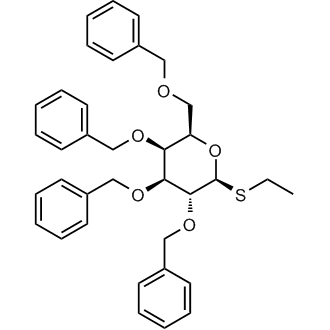 Ethyl 2,3,4,6-tetra-O-benzyl-β-D-thiogalactopyranoside Chemical Structure