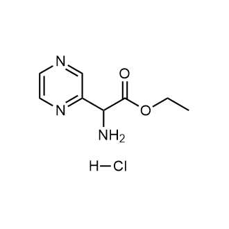 Ethyl 2-amino-2-(pyrazin-2-yl)acetate hydrochloride Chemical Structure