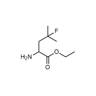 Ethyl 2-amino-4-fluoro-4-methylpentanoate Chemical Structure