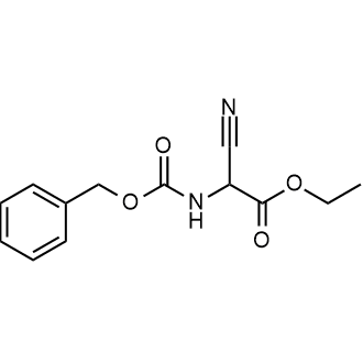 Ethyl 2-benzyloxycarbonylamino-2-cyanoacetate Chemical Structure