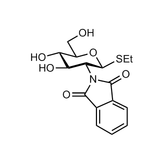 Ethyl 2-deoxy-2-(1,3-dihydro-1,3-dioxo-2H-isoindol-2-yl)-1-thio-β-D-glucopyranoside 化学構造