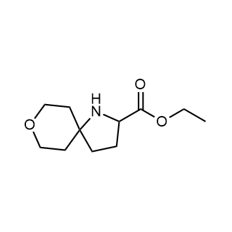 Ethyl 8-oxa-1-azaspiro[4.5]decane-2-carboxylate Chemische Struktur