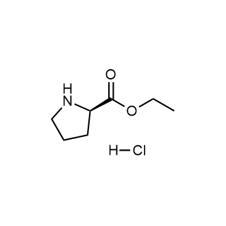 Ethyl D-prolinate hydrochloride Chemical Structure