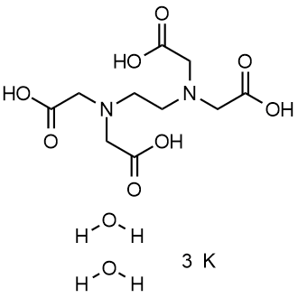 Ethylenediaminetetraacetic acid tripotassium salt dihydrate Chemical Structure