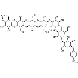 Ethylidene-4-nitrophenyl-a-D-Maltoheptaoside Chemical Structure