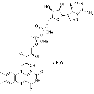 Flavin adenine dinucleotide (disodium hydrate) Chemical Structure