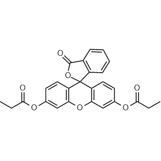 Fluorescein dipropionate Chemische Struktur