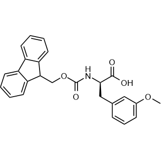 Fmoc-3-methoxy-D-phenlyalanine 化学構造