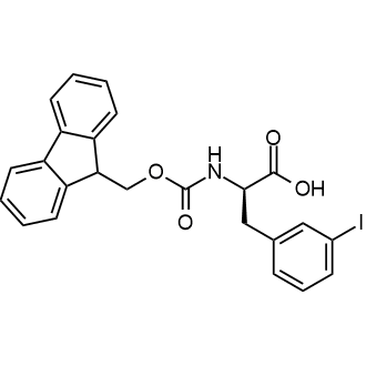 Fmoc-D-Phe(3-I)-OH Chemische Struktur