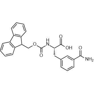 Fmoc-Phe(3-CONH2)-OH Chemische Struktur