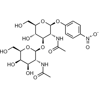 GalNAcβ(1-3)GlcNAc-β-pNP Chemical Structure