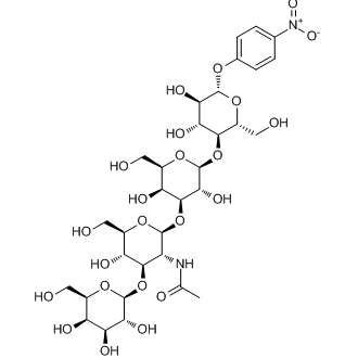 Galβ(1-3)GlcNAcβ(1-3)Galβ(1-4)Glc-β-pNP Chemical Structure