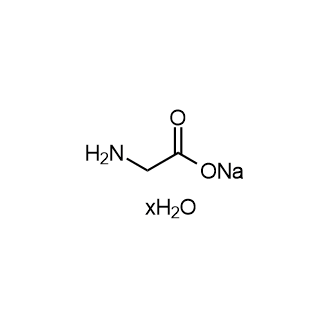 Glycine sodium salt hydrate 化学構造