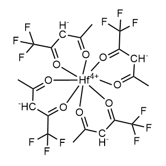 Hafnium 1,1,1-trifluoro-2,4-pentanedionate Chemical Structure