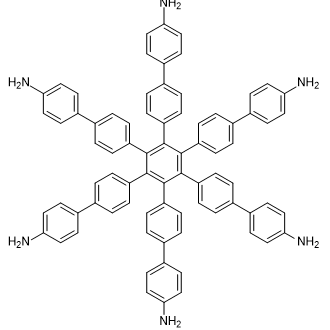 Hexa(4-aminobiphenyl)benzene Chemical Structure