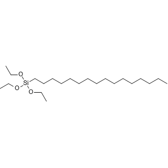 Hexadecyltriethoxysilane 化学構造