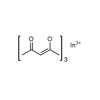 Indium(III) acetylacetonate 化学構造