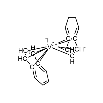 Iodobis(indenyl)vanadium(III) Chemical Structure