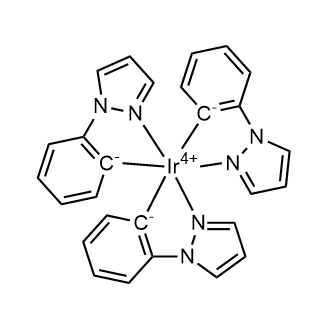 Ir(ppz)3 , Tris(phenylpyrazole)IridiuM Chemische Struktur