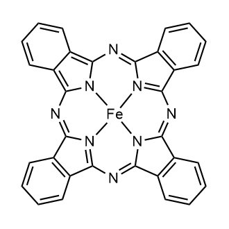 Iron(II) phthalocyanine Chemical Structure