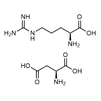 L-Arginine L-aspartate Chemische Struktur