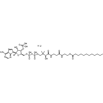 Lauroyl coenzyme A lithium salt Chemical Structure