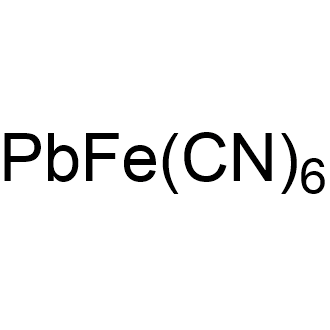 Lead hexacyanoferrate(II) 化学構造