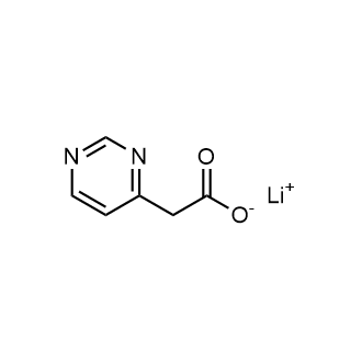 Lithium 2-(pyrimidin-4-yl)acetate Chemical Structure