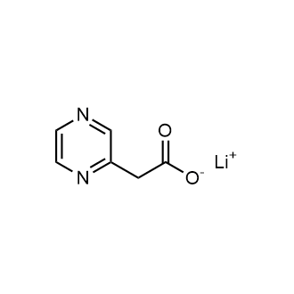 Lithium salt 2-pyrazin-2-ylacetic acid Chemical Structure