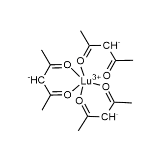 Lutetium(III) 2,4-pentanedionate, REacton|r, 99.9% (REO) Chemische Struktur