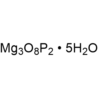 Magnesium phosphate pentahydrate 化学構造