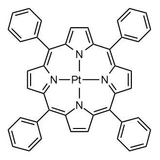 Meso-?tetraphenylporphyrin?-?pt(ii) 化学構造