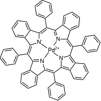 meso-Tetraphenyl-tetrabenzoporphine palladium complex Chemical Structure