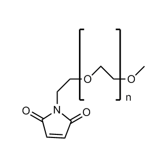 Methoxypolyethylene glycol maleimide 化学構造