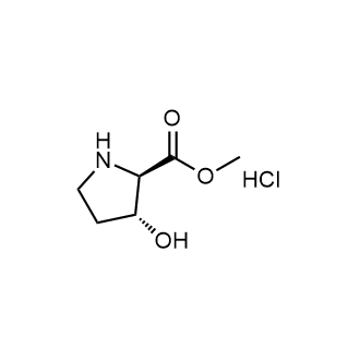 Methyl (2R,3R)-3-hydroxypyrrolidine-2-carboxylate hydrochloride 化学構造