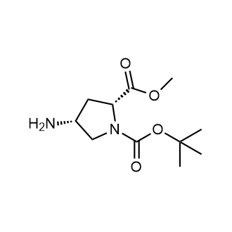 Methyl (2R,4R)-1-Boc-4-aminopyrrolidine-2-carboxylate Chemical Structure