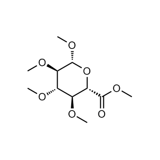 Methyl (2S,3S,4S,5R,6R)-3,4,5,6-tetramethoxytetrahydro-2H-pyran-2-carboxylate Chemical Structure