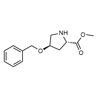 Methyl (2S,4R)-4-(benzyloxy)pyrrolidine-2-carboxylate Chemical Structure