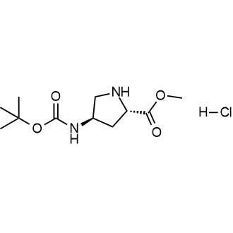 Methyl (2S,4R)-4-Boc-aminopyrrolidine-2-carboxylate hydrochloride التركيب الكيميائي