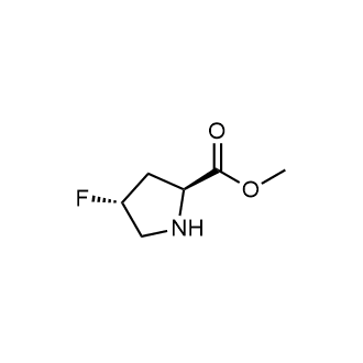 Methyl (2S,4R)-4-fluoropyrrolidine-2-carboxylate التركيب الكيميائي