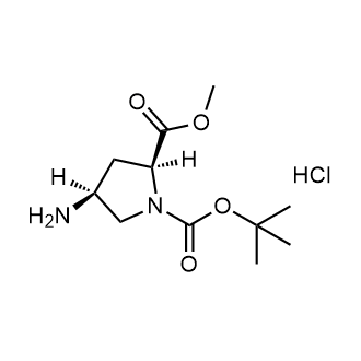 Methyl (2S,4S)-1-Boc-4-aminopyrrolidine-2-carboxylate hydrochloride Chemical Structure