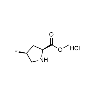 Methyl (2S,4S)-4-fluoropyrrolidine-2-carboxylate hydrochloride 化学構造