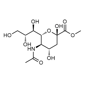 Methyl (2S,4S,5R,6R)-5-acetamido-2,4-dihydroxy-6-((1R,2R)-1,2,3-trihydroxypropyl)tetrahydro-2H-pyran-2-carboxylate Chemical Structure