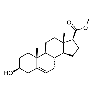 Methyl (3S,8S,9S,10R,13S,14S,17S)-3-hydroxy-10,13-dimethyl-2,3,4,7,8,9,10,11,12,13,14,15,16,17-tetradecahydro-1H-cyclopenta[a]phenanthrene-17-carboxylate 化学構造