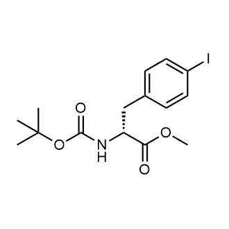 Methyl (R)-2-((tert-butoxycarbonyl)amino)-3-(4-iodophenyl)propanoate Chemical Structure