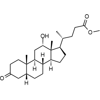 Methyl (R)-4-((5R,8R,9S,10S,12S,13R,14S,17R)-12-hydroxy-10,13-dimethyl-3-oxohexadecahydro-1H-cyclopenta[a]phenanthren-17-yl)pentanoate Chemical Structure