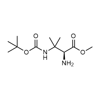 Methyl (S)-2-amino-3-((tert-butoxycarbonyl)amino)-3-methylbutanoate 化学構造